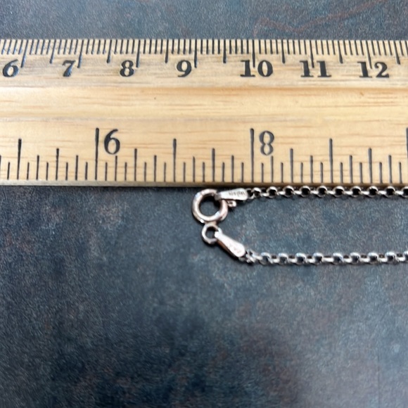 🇮🇹 Italian turquoise coloured pendant on Italian Sterling Silver 925 chain - Picture 7 of 12